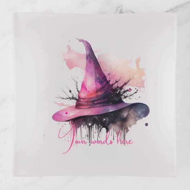Create Your Own Magic Witch Hat Trinket Tray (Front)