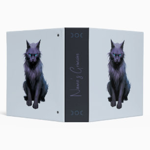 Create Your Own Magical Black Cat 3 Ring Binder