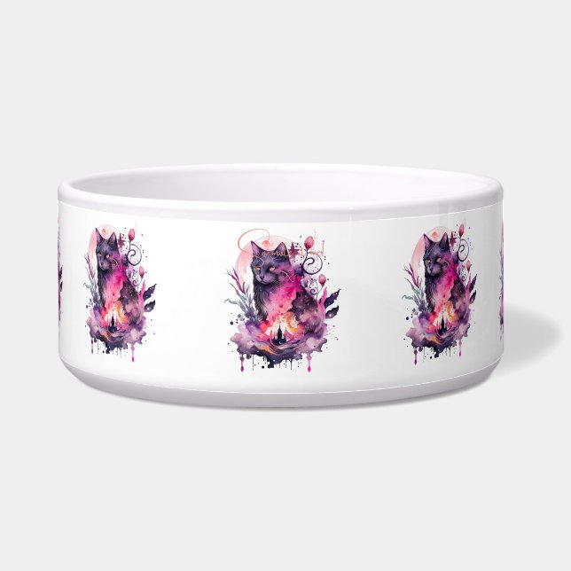 Create Your Own Magical Black Cat Bowl (Front)
