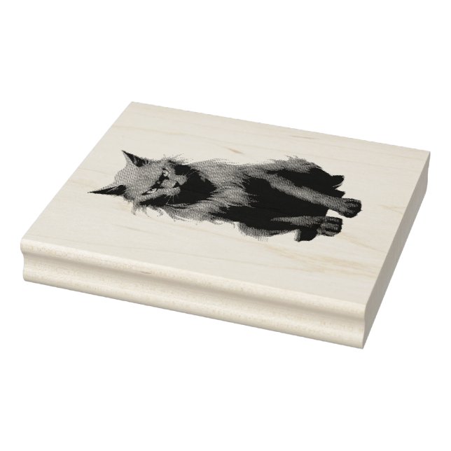 Create Your Own Magical Black Cat Rubber Stamp (Stamp)