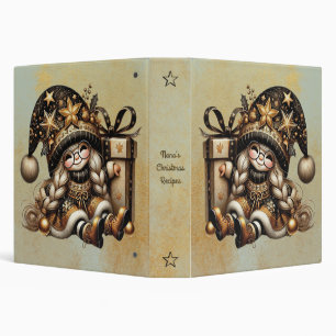 Create Your Own Magical Christmas Gnome Present 3 Ring Binder