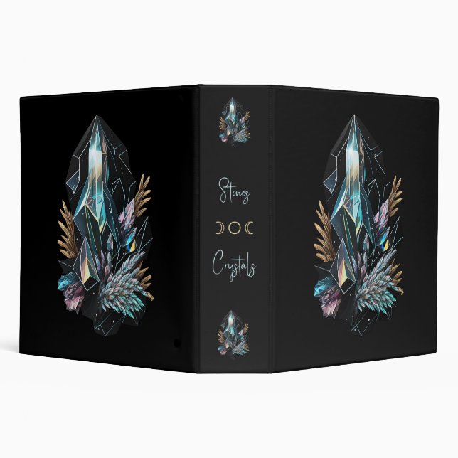 Create Your Own Magical Crystals 3 Ring Binder (Background)