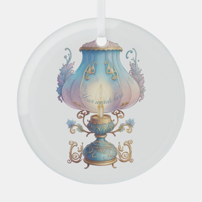 Create Your Own Magical Fairy Lamp Glass Ornament (Front)
