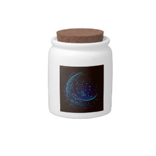 Create Your Own Magical Filigree Blue Moon Candy Jar