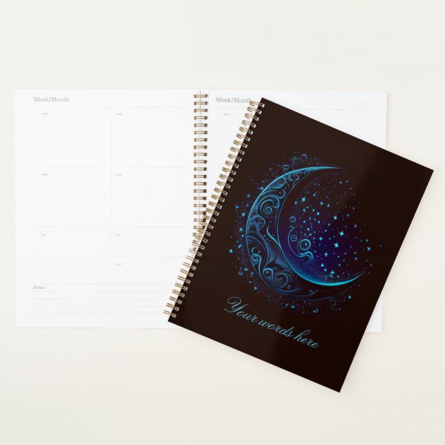 Create Your Own Magical Filigree Blue Moon Planner (Display)