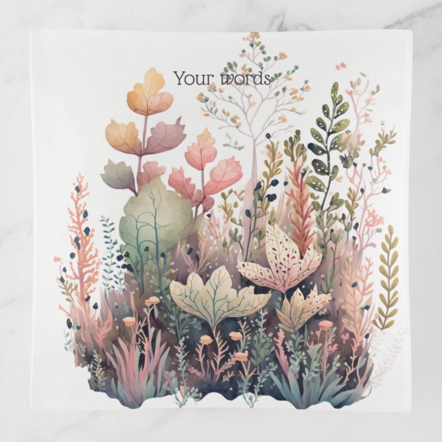 Create Your Own Magical Herbs & Wildflowers Trinket Tray (Front)