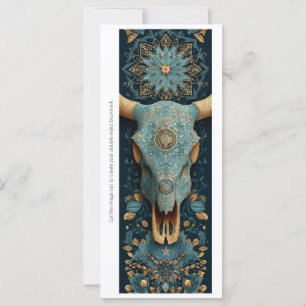 Create Your Own Magical Horned Skull Bookmark Card