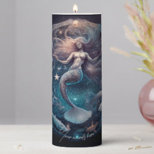 Create Your Own Magical Mermaid Paradise Pillar Candle