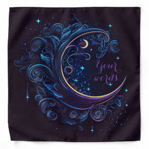 Create Your Own Magical Moon Waves Bandana