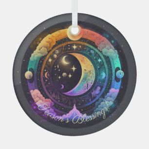 Create Your Own Magical Rainbow Moons Glass Ornament