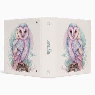 Create Your Own Magical Spring Owl 3 Ring Binder