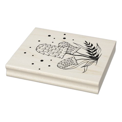 Create Your Own Magical Truffle Mushrooms Floral Rubber Stamp
