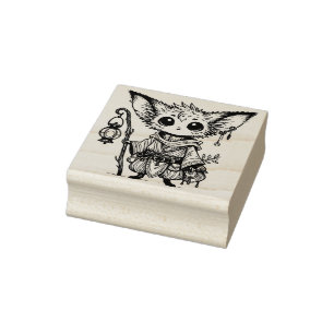 Create Your Own Magical Woodland Creature Traveler Rubber Stamp
