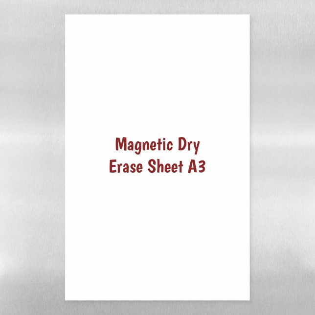 Create Your Own Magnetic Dry Erase Sheet A3 (Vertical)