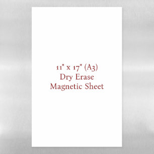 Create Your Own Magnetic Dry Erase Sheet A3