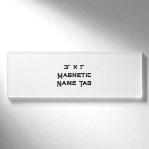 Create Your Own Magnetic Name Tag