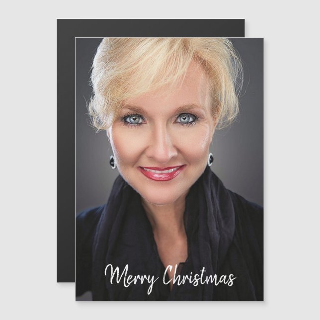 Create Your Own Magnetic Photo Card (Front/Back)