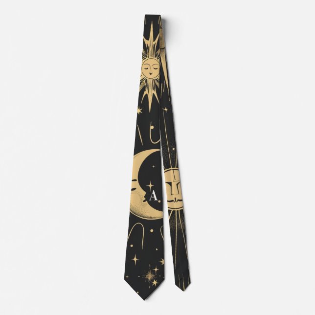 Create Your Own Man in Moon Celestial Neck Tie (Front)