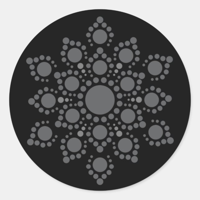 Create Your Own Mandala Classic Round Sticker (Front)