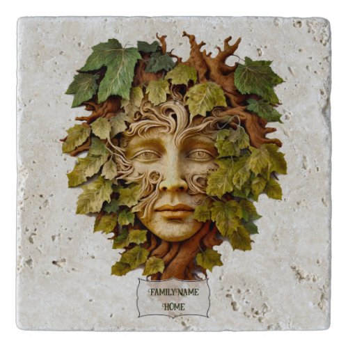 Create Your Own Maple Green Man Trivet