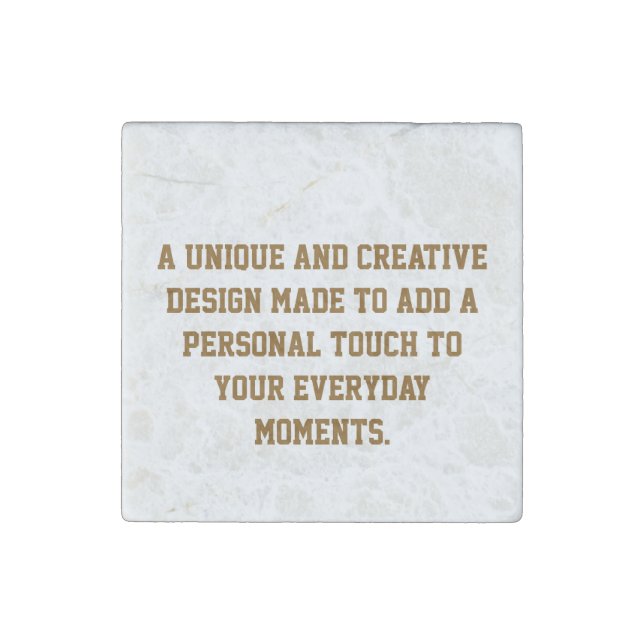 Create Your Own Marble Stone Magnets 2x2 (Front)