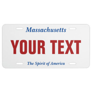 Create Your Own Massachusetts Custom   License Plate