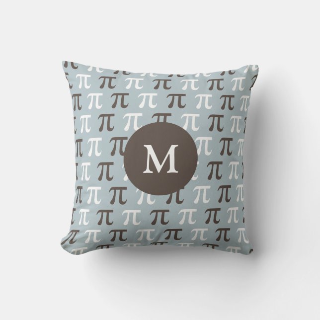 Create your own Math Pi Symbol Pattern Throw Pillow (Front)