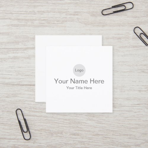 create your own matte 25 x 25 square business card