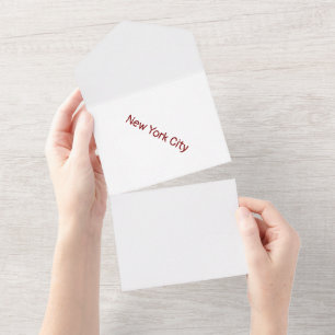 Create Your Own Matte All In One Invitation