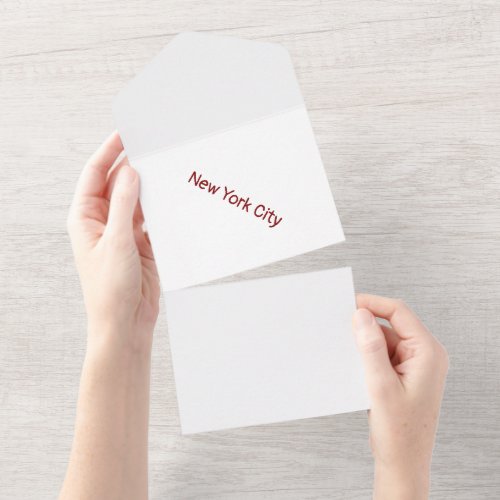 Create Your Own Matte All In One Invitation
