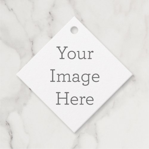 Create Your Own Matte Diamond Shaped Favor Tags