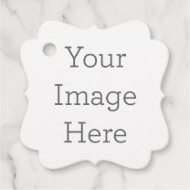 Create Your Own Matte Fancy Square Favor Tags