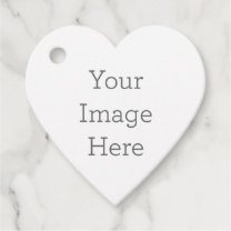 Create Your Own Matte Heart Shaped Favor Tags