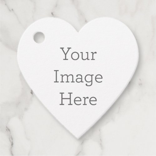 Create Your Own Matte Heart Shaped Favor Tags