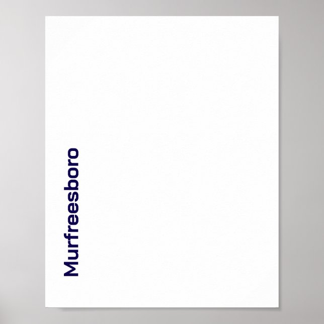 Create Your Own Matte Poster (Front)
