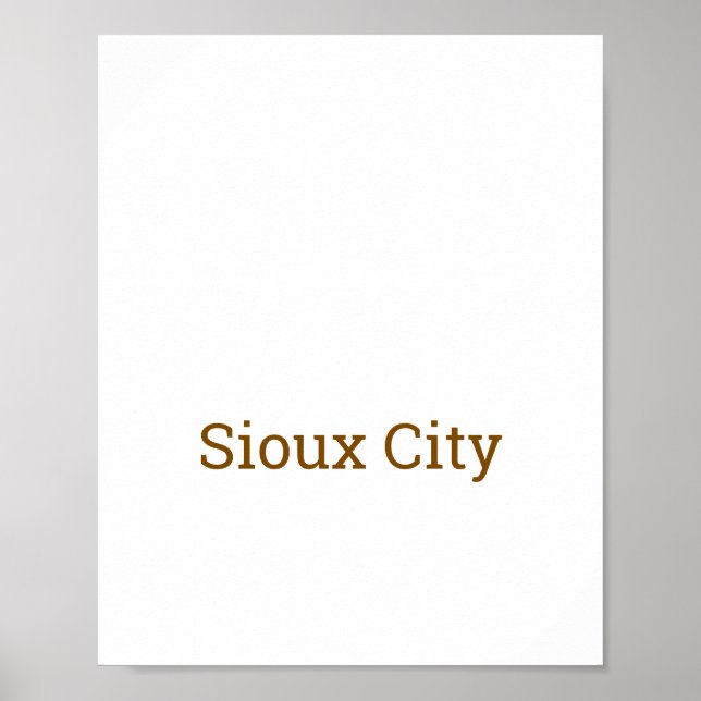 Create Your Own Matte Poster (Front)