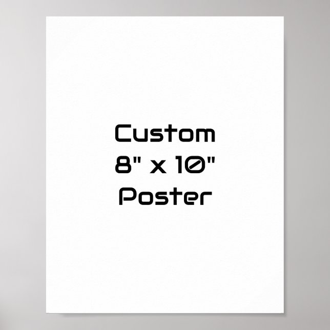 Create Your Own Matte Poster (Front)
