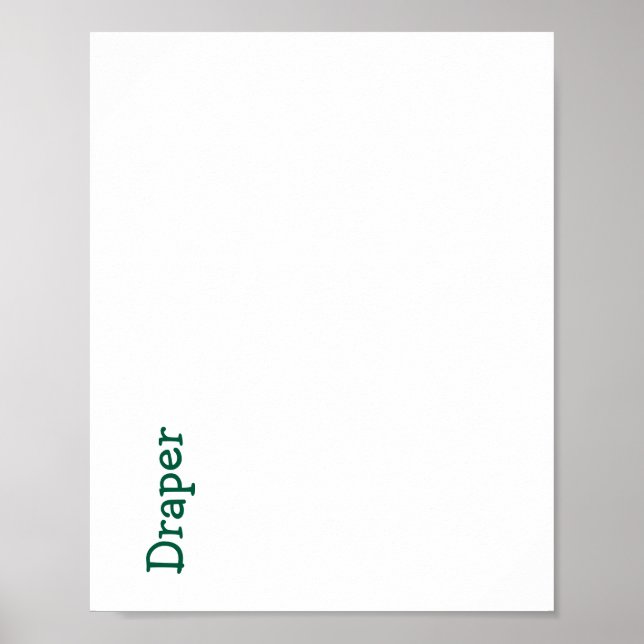 Create Your Own Matte Poster (Front)