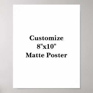 Create Your Own Matte Poster