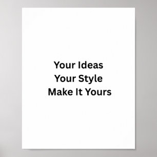 Create Your Own Matte Poster