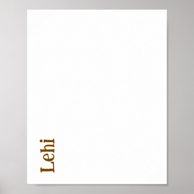 Create Your Own Matte Poster (Front)