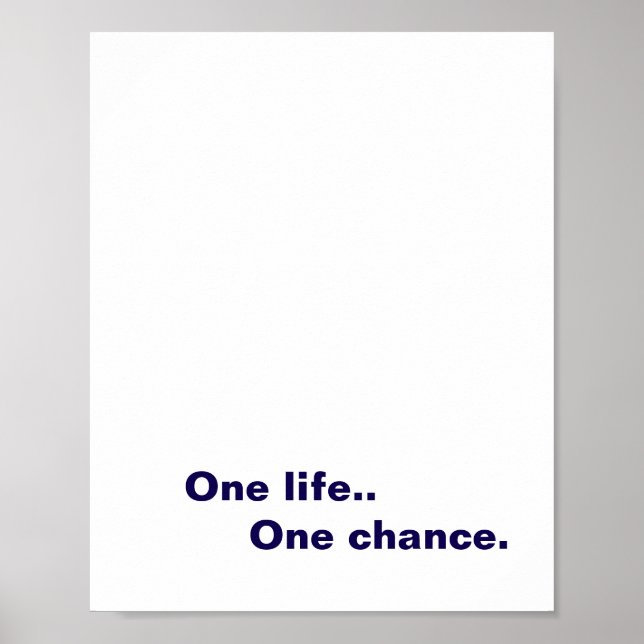 Create Your Own Matte Poster (Front)
