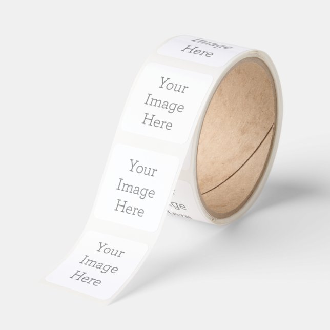 Custom Square Stickers, Format: Roll of Stickers, Size: Small, 1.5 inch stickers, Paper Type: Matte White Paper (Roll)