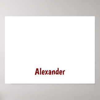 Create Your Own Matte Value Paper Poster