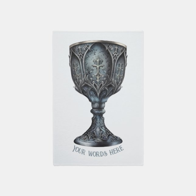 Create Your Own Medieval Chalice Rug (Front (Vertical))