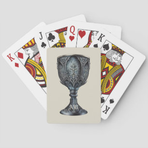 Create Your Own Medieval Gothic Chalice Poker Cards