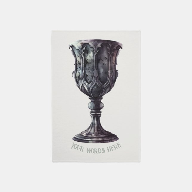 Create Your Own Medieval Gothic Chalice Rug (Front (Vertical))
