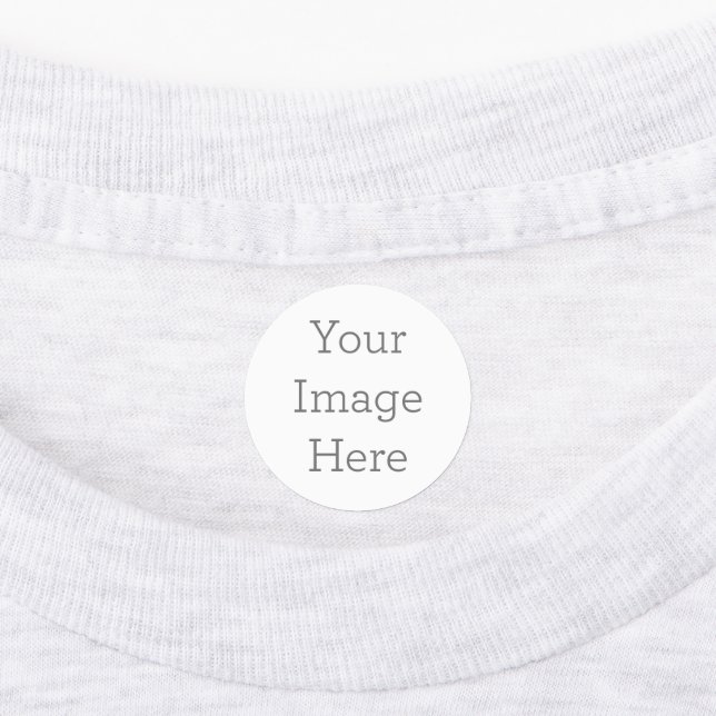 Medium Circle Iron On Label (Affixed)