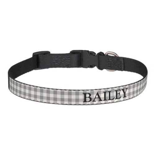 Create Your Own Medium Grey White Dog  Pet Collar