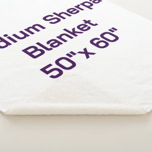 Create Your Own Medium Sherpa Blanket 50"x 60"